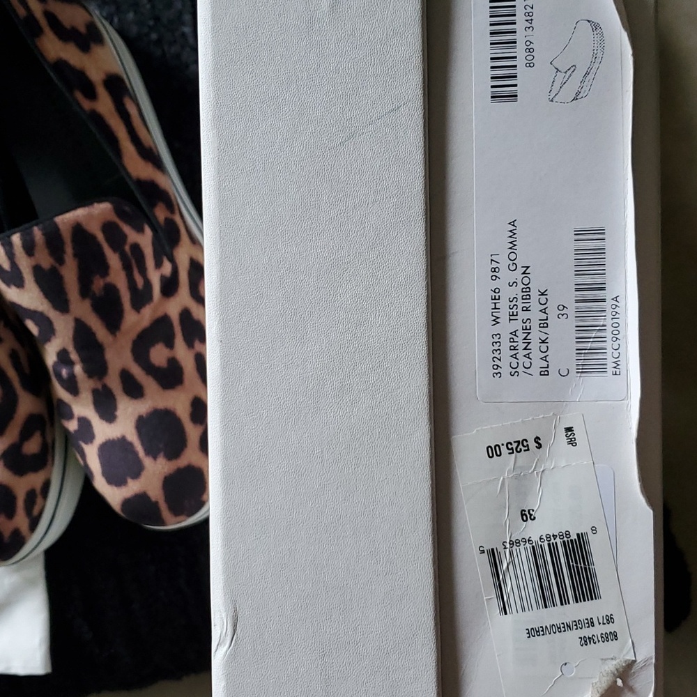 Stella McCartney Velvet Leopard Binx Platform Slip On Sneakers - Picture 6 of 7